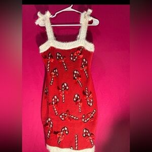 *~<Candy Cane Christmas Festive sweater dress*~>